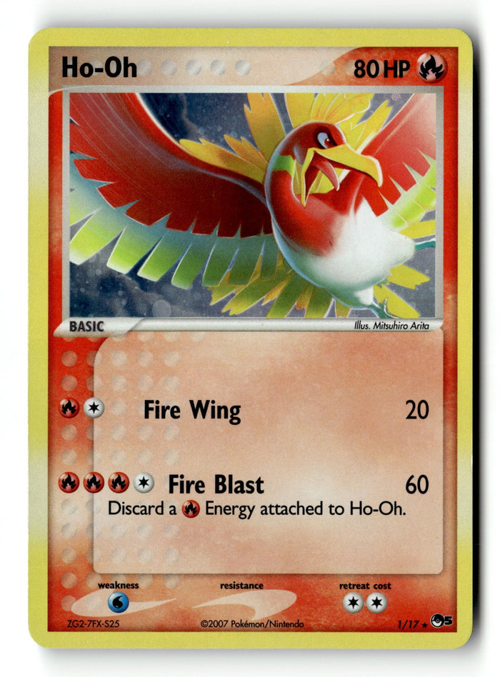 Pokemon Card Ho-Oh Holo LP POP Series 5 1/17