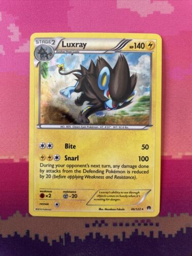 Pokemon Card Luxray Breakpoint Cracked Ice Holo 46/122 Near Mint