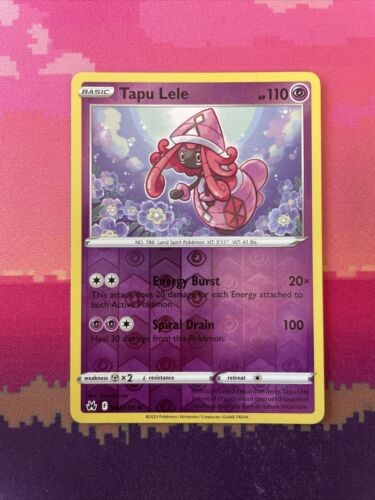 Pokemon Card Tapu Lele Crown Zenith Reverse Holo Rare 064/159 Near Mint