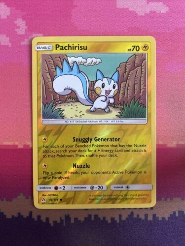 Pokemon Card Pachirisu Ultra Prism Reverse Holo Common 49/156 Near Mint