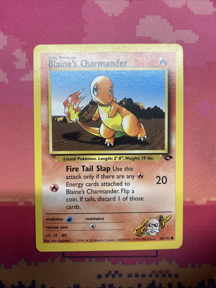 Pokemon Card Blaine's Charmander Gym Challenge Common 60/132 Near Mint