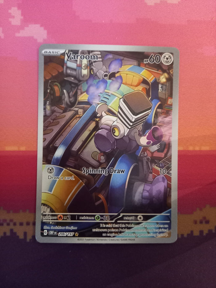 Pokemon Card Varoom 206/197 Illustration Rare Obsidian Flames Near Mint