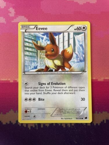 Pokemon Card Eevee Plasma Freeze Common 90/116 Near Mint