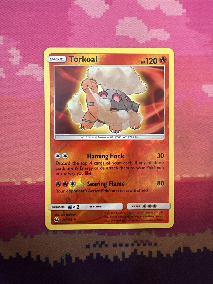 Pokemon Card Torkoal Celestial Storm Reverse Holo 29/168 Near Mint