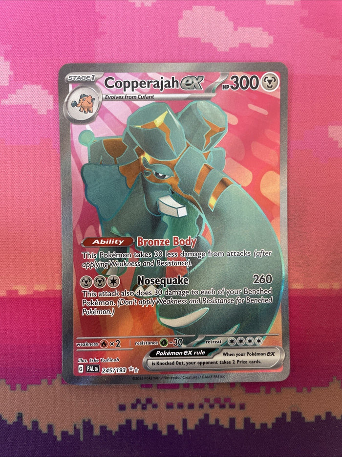 Pokemon Card Copperajah ex 245/193 Ultra Rare Paldea Evolved Near Mint