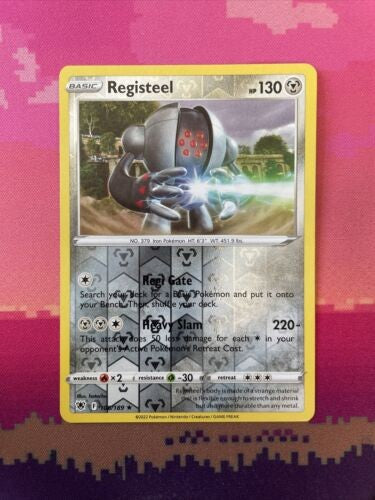 Pokemon Card Registeel Astral Radiance Reverse Holo Rare 108/189 Near Mint