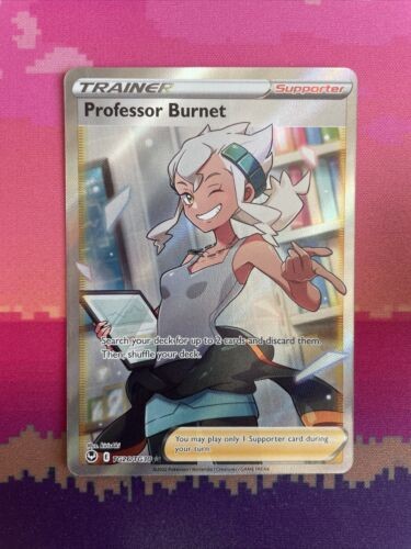 Pokemon Card Professor Burnet TG26/TG30 Trainer Gallery Silver Tempest NM