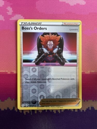 Pokemon Card Boss's Orders Shining Fates Reverse Holo Rare 058/072 Near Mint