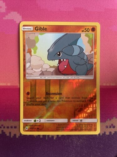 Pokemon Card Gible Forbidden Light Reverse Holo 60/131 Near Mint