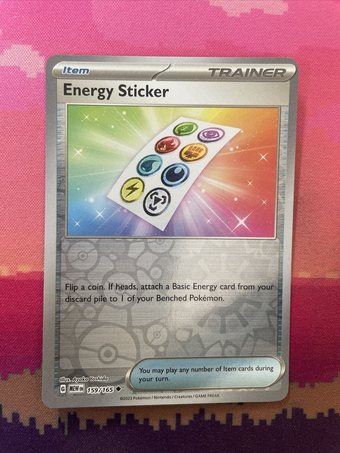 Pokemon Card Energy Sticker Scarlet & Violet 151 Reverse Holo 159/165 Near Mint