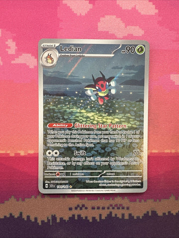 pokemon-card-ledian-144-142-illustration-rare-stellar-crown-near-mint