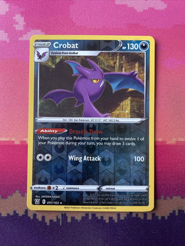 pokemon-card-crobat-battle-styles-reverse-holo-rare-091-163-near-mint