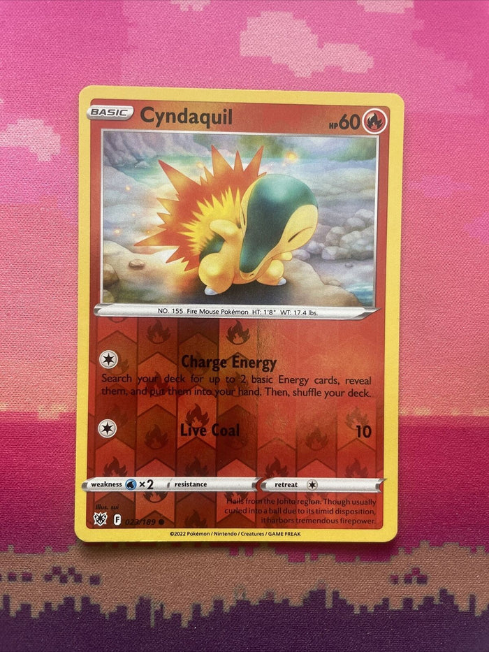 Pokemon Card Cyndaquil Astral Radiance Reverse Holo 023/189 Near Mint