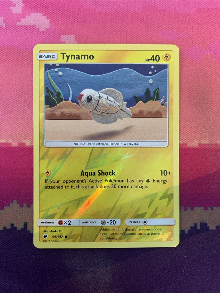 Pokemon Card Tynamo Burning Shadows Reverse Holo 44/147 Near Mint