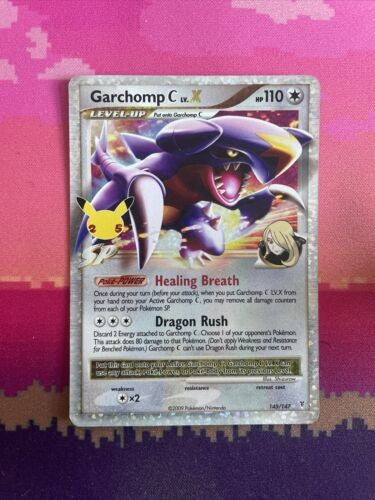 Pokemon Card Garchomp C 145/147 Celebrations Near Mint