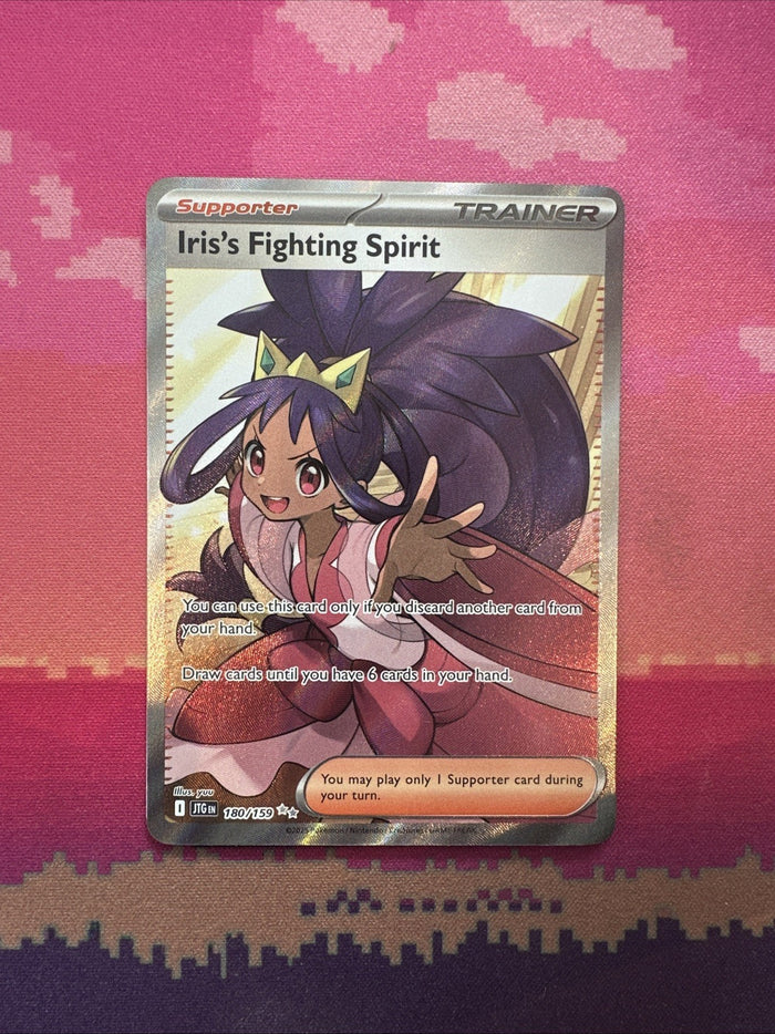 Pokemon Card Iris's Fighting Spirit 180/159 Ultra Rare Journey Together NM