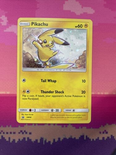 Pokemon Card Pikachu SM98 SM Black Star Promo Holo Near Mint