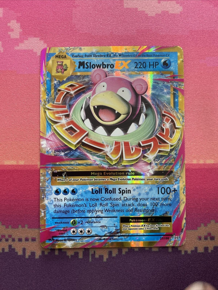 Pokemon Card M Slowbro EX 27/108 Ultra Rare Evolutions Near Mint