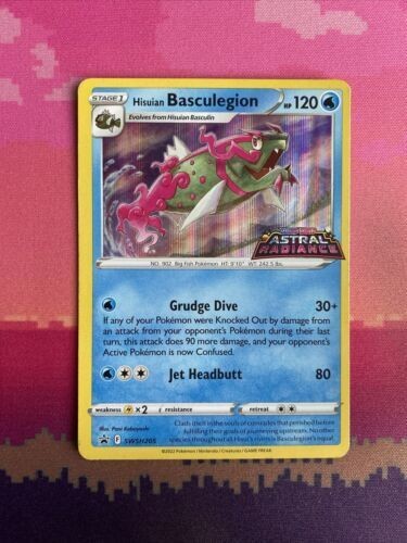 Pokemon Card Basculegion Astral Radiance SWSH205 Black Star Promo Near Mint