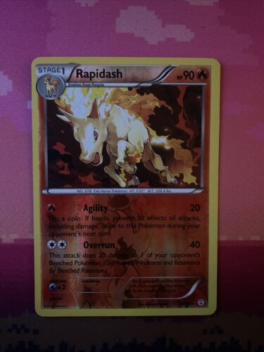Pokemon Card Rapidash Generations Reverse Holo Rare 15/83 Near Mint
