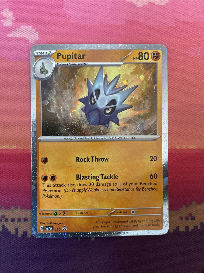 Pokemon Card Pupitar Black Star Promo 120 Cosmo Holo Near Mint