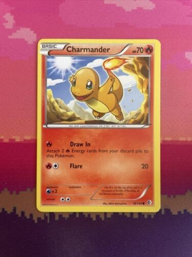 Pokemon Card Charmander Boundaries Crossed Common 18/149 Near Mint