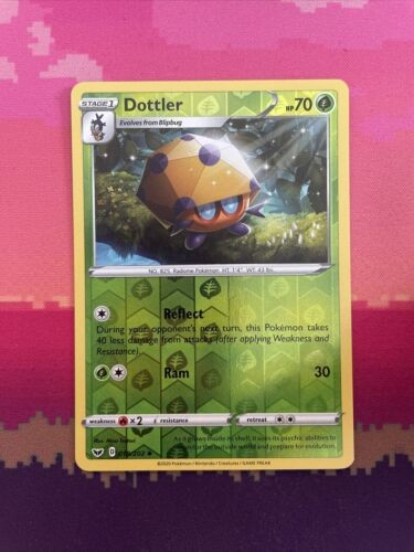 Pokemon Card Dottler Sword & Shield Reverse Holo 018/202 Near Mint