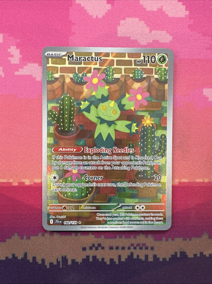 Pokemon Card Maractus 160/159 Illustration Rare Journey Together Near Mint