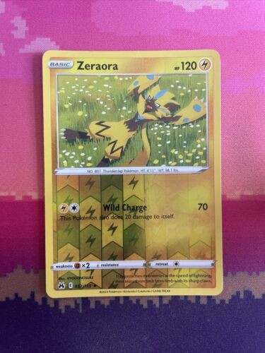 Pokemon Card Zeraora Crown Zenith Reverse Holo Rare 052/159 Near Mint