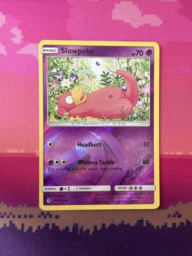 Pokemon Card Slowpoke Guardians Rising Reverse Holo 48/145 Near Mint