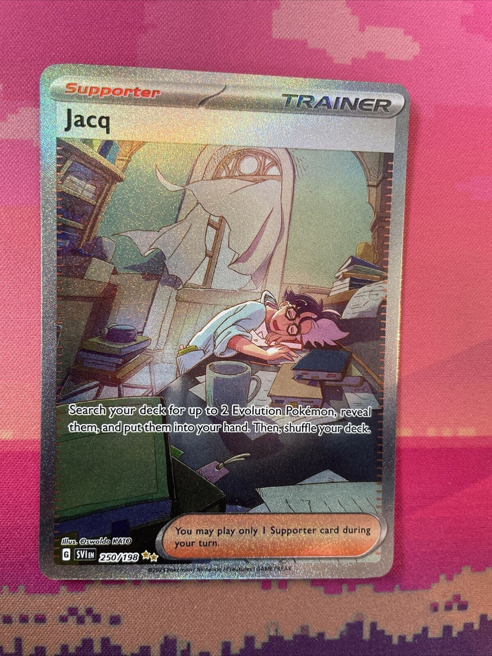 Pokemon Card Jacq 250/198 Special Illustration Rare Scarlet & Violet Near Mint