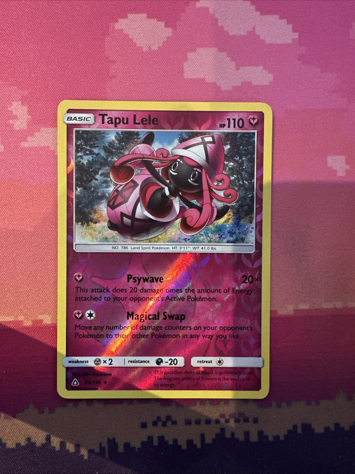 Pokemon Card Tapu Lele Ultra Prism Reverse Holo Rare 94/156 Near Mint