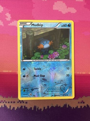Pokemon Card Mudkip Primal Clash Reverse Holo 33/160 Near Mint
