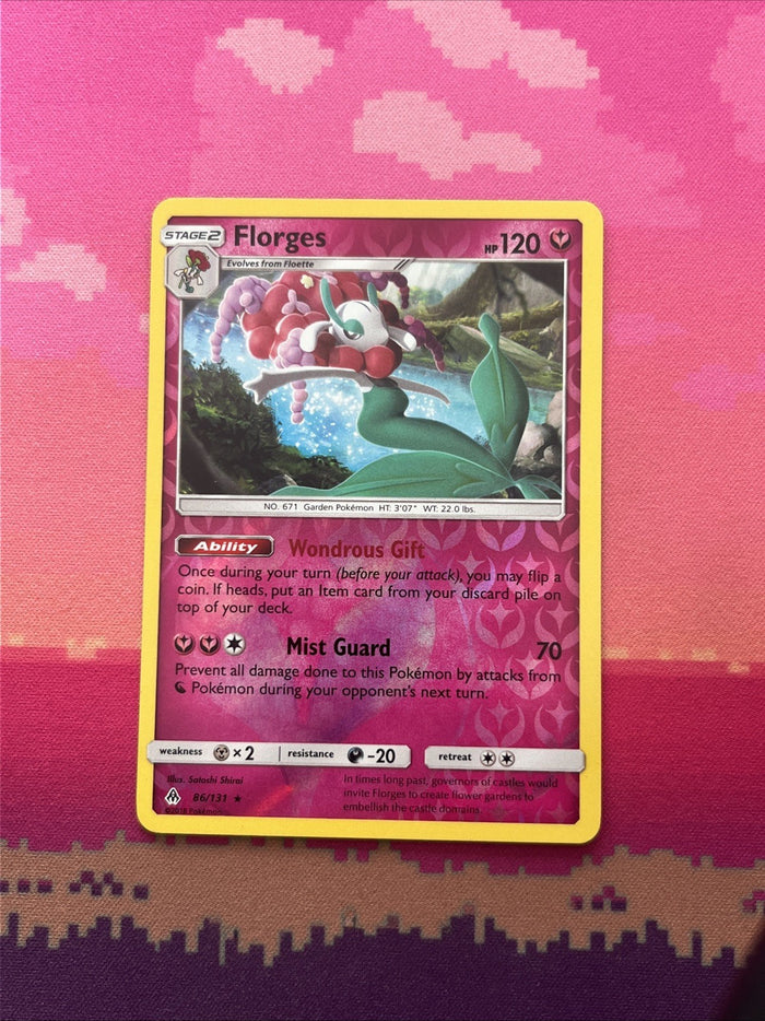 Pokemon Card Florges Forbidden Light Reverse Holo Rare 86/131 Near Mint