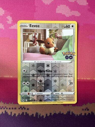 Pokemon Card Eevee Pokemon Go Reverse Holo 054/078 Near Mint