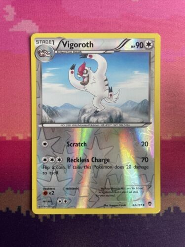 Pokemon Card Vigoroth Furious Fists Reverse Holo Uncommon 82/111 Near Mint