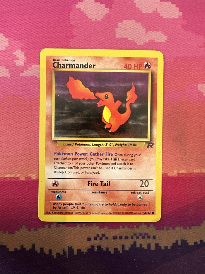Pokemon Card Charmander Team Rocket Common 50/82 Near Mint