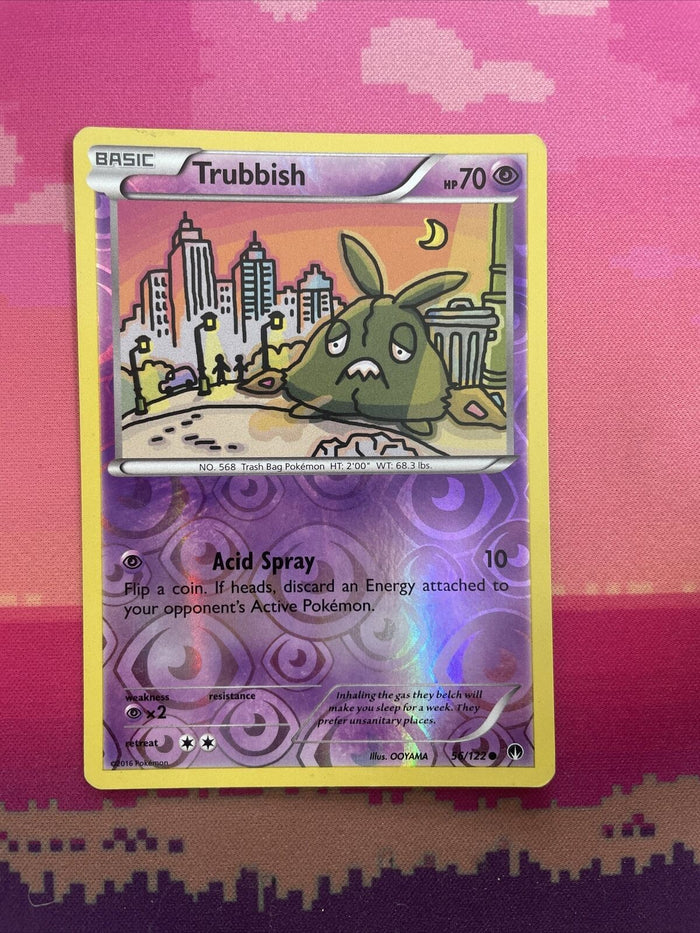 Pokemon Card Trubbish Breakpoint Reverse Holo 56/122 Near Mint