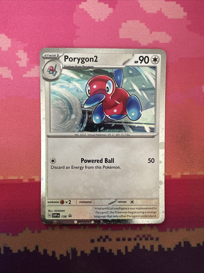 Pokemon Card Porygon2 Black Star Promo 138 Cosmo Holo Near Mint