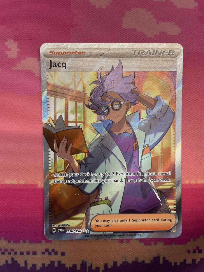 Pokemon Card Jacq 236/198 Ultra Rare Scarlet & Violet Near Mint