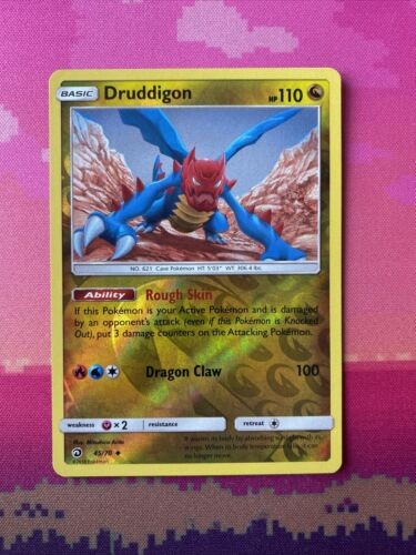 Pokemon Card Druddigon Dragon Majesty Reverse Holo 45/70 Near Mint