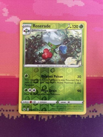 pokemon-card-roserade-sword-shield-reverse-holo-rare-004-202-near-mint