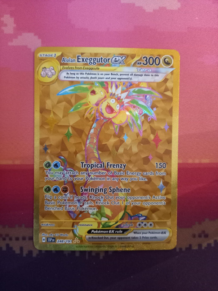 Pokemon Card Alolan Exeggutor ex 248/191 Hyper Rare Surging Sparks Near Mint
