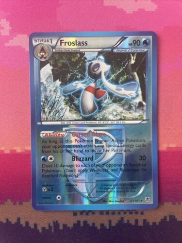 Pokemon Card Froslass Plasma Blast Reverse Holo Rare 23/101 Near Mint