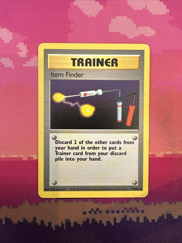Pokemon Card Item Finder Base Set Rare 74/102 Near Mint