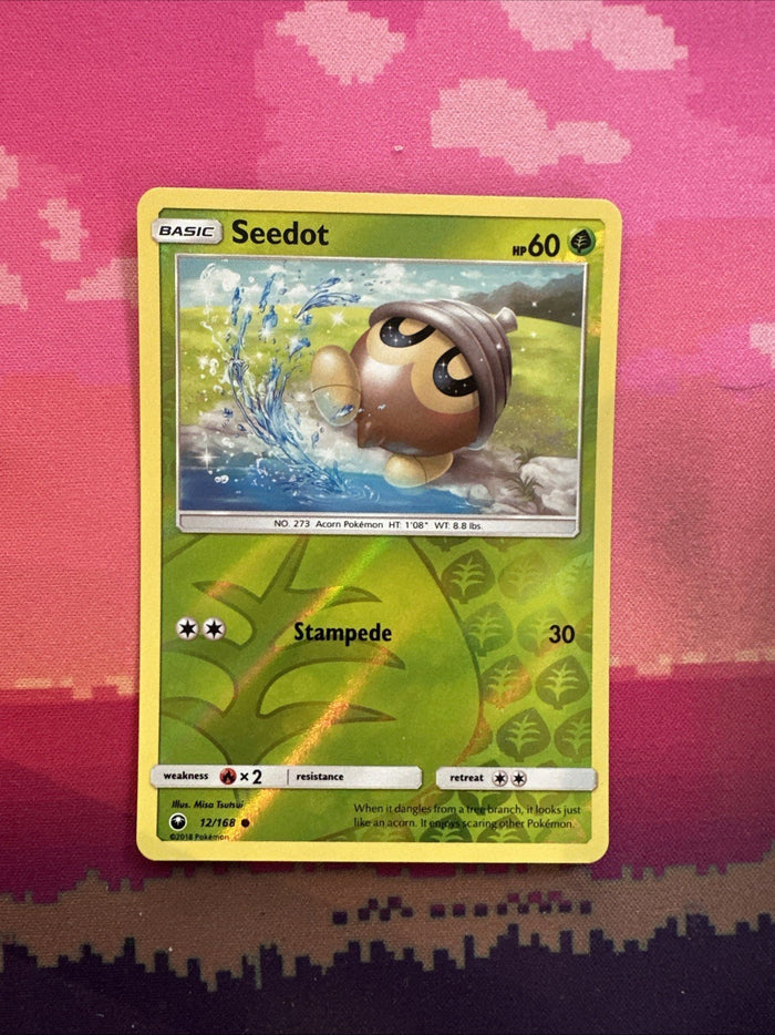 Pokemon Card Seedot Celestial Storm Reverse Holo 12/168 Near Mint
