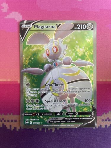 Pokemon Card Magearna V 182/195 Ultra Rare Full Art Silver Tempest Near Mint