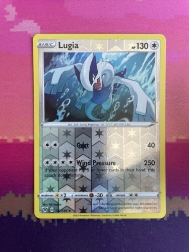 Pokemon Card Lugia Vivid Voltage Reverse Holo Rare 132/185 Near Mint