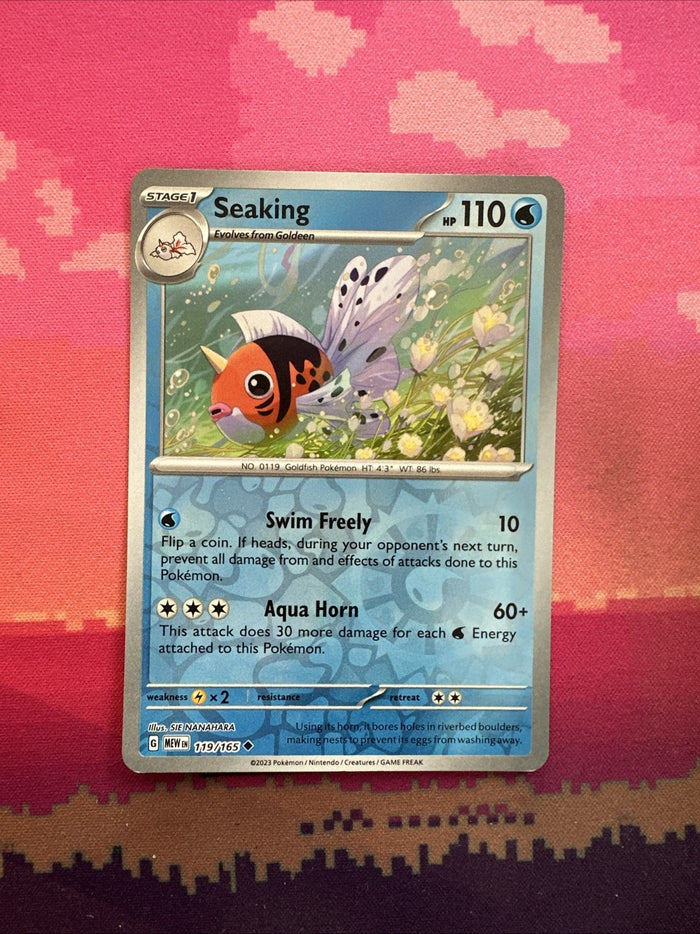 Pokemon Card Seaking Scarlet & Violet 151 Reverse Holo 119/165 Near Mint