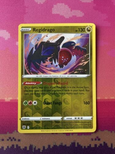 Pokemon Card Regidrago Astral Radiance Reverse Holo Rare 118/189 Near Mint